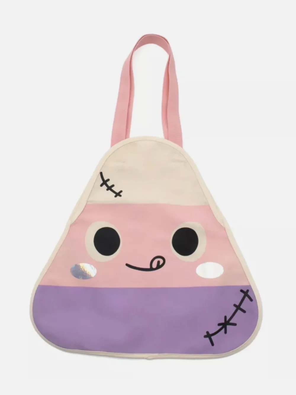 Halloween Trick or Treat Kids Cute Candy Corn Tote Bag - Pink & Purple NWOT